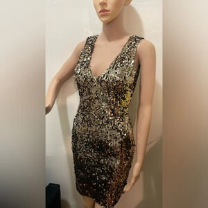 Humble chic New York mini dress sequins